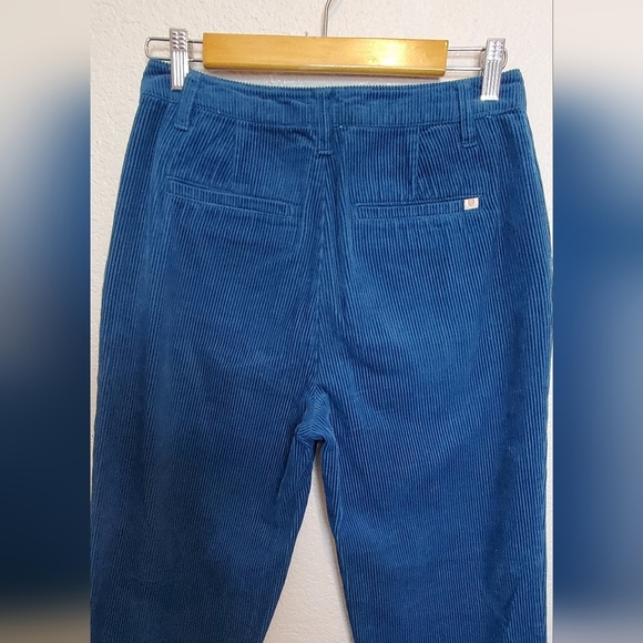 Brixton Women's Blue Corduroy Dark Blue Trouser Pants Size 27 - Picture 6 of 9